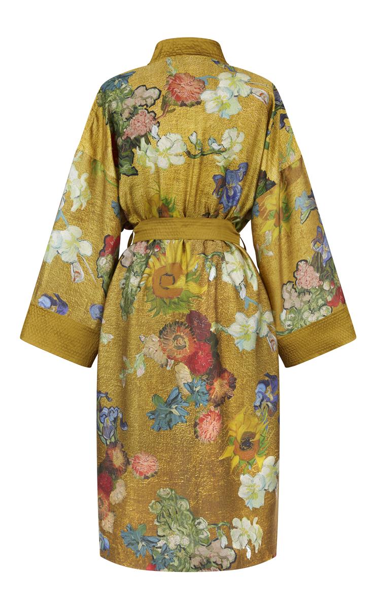 Beddinghouse x Van Gogh Museum Partout des Fleurs Kimono Kimono - Gold