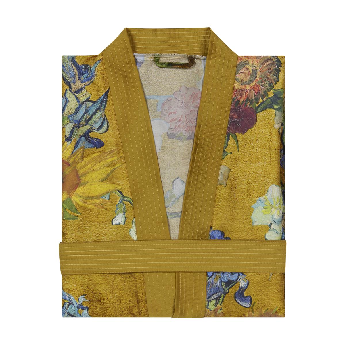 Beddinghouse x Van Gogh Museum Partout des Fleurs Kimono Kimono - Gold