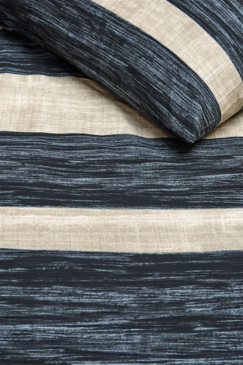 vtwonen Painted Stripe Bettwäsche - Schwarz