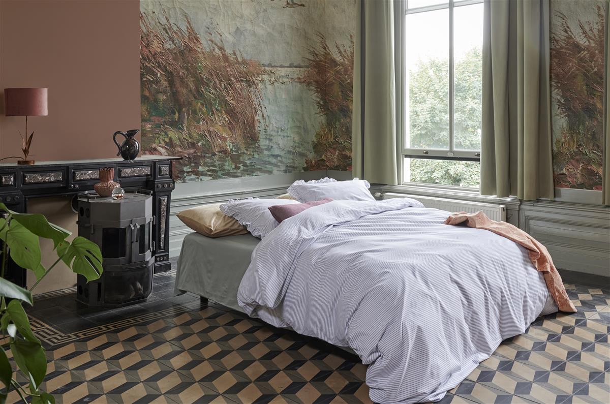 At Home by BeddingHouse Flamboyant Stripes Bettwäsche - Blau