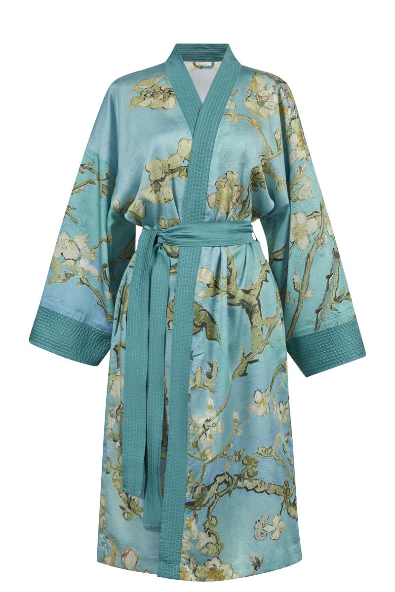 Beddinghouse x Van Gogh Museum Almond Blossom Kimono Badtextilien - Blau