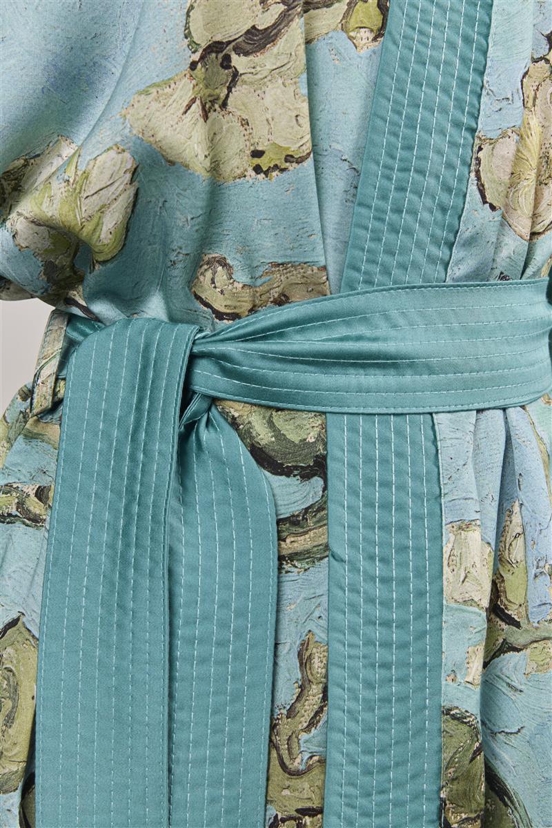 Beddinghouse x Van Gogh Museum Almond Blossom Kimono Badtextilien - Blau