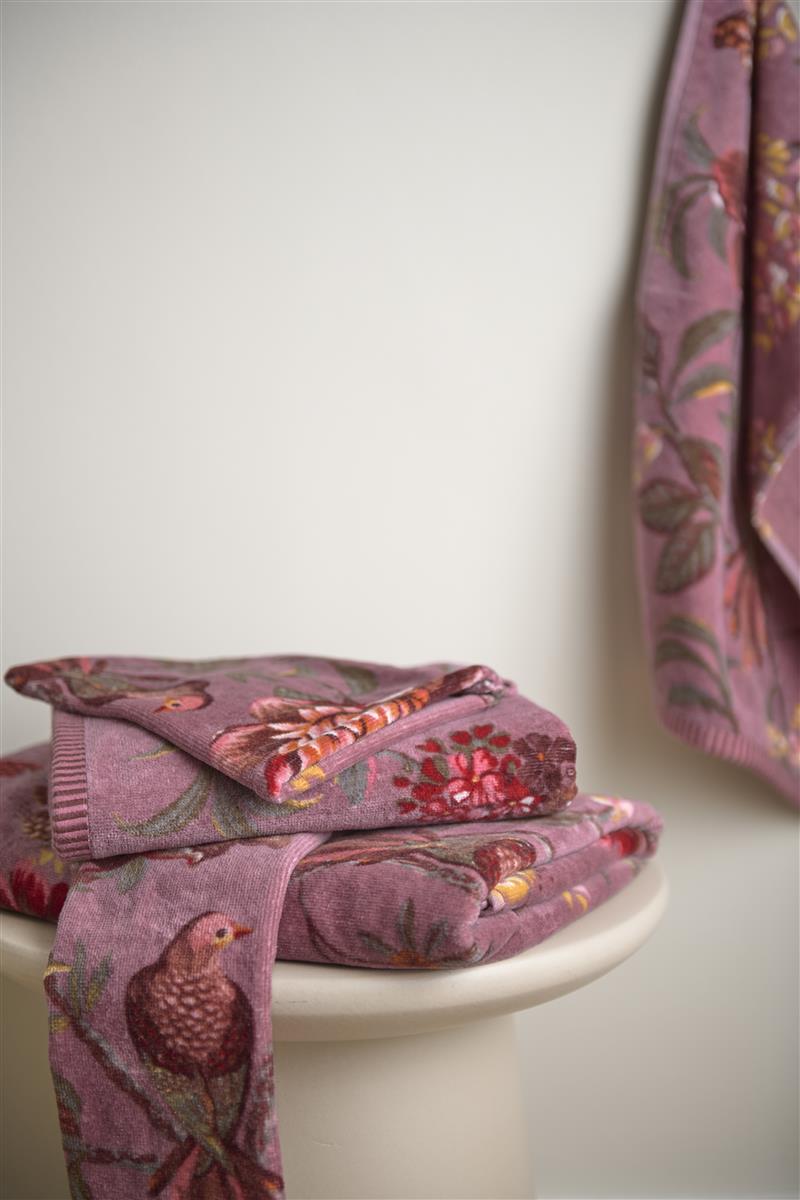 Pip Studio Secret Garden Badtextilien - Hellviolett