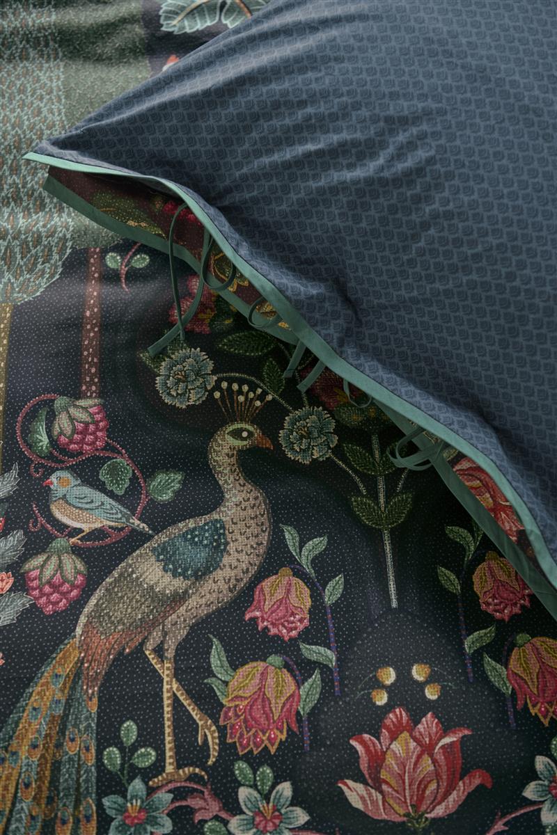 Pip Studio Pavoni Bettwäsche - Dunkelblau
