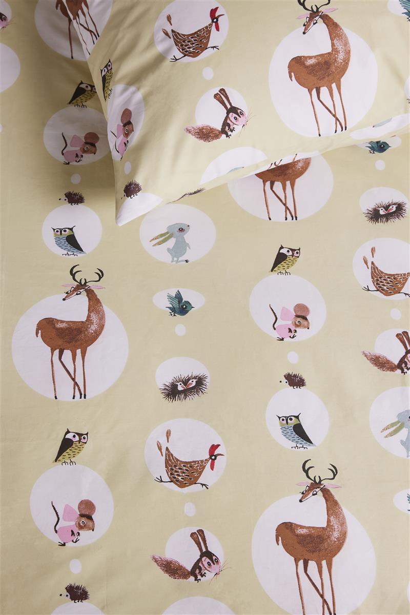 Beddinghouse x Fiep Amsterdam Bosdieren Bettwäsche - Gelb