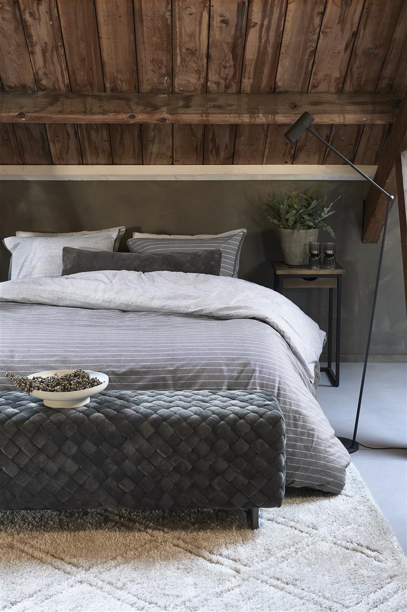 Riviera Maison Pinstripe Bettwäsche - Grau