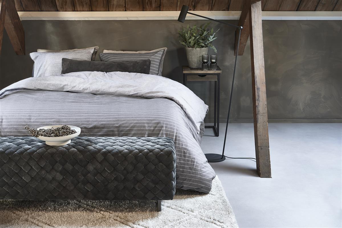 Riviera Maison Pinstripe Bettwäsche - Grau