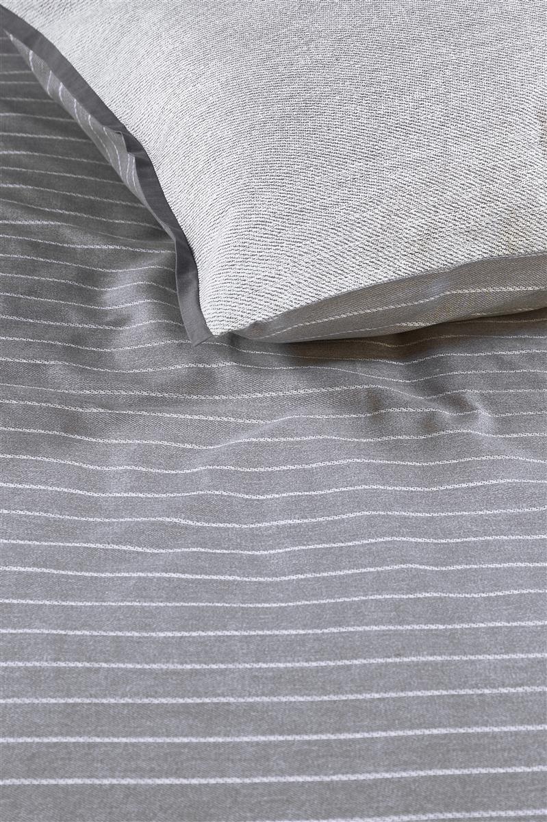 Riviera Maison Pinstripe Bettwäsche - Grau