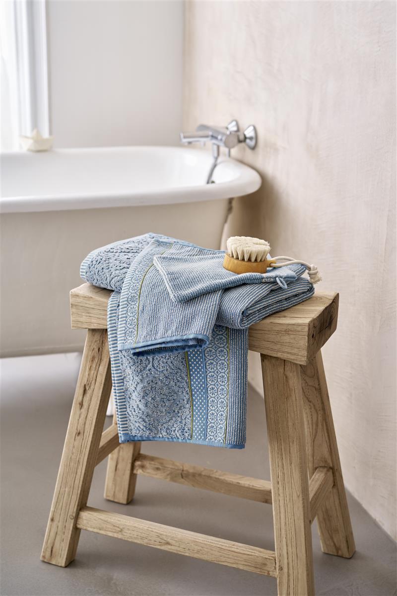 Pip Studio Soft Zellige Badtextilien - Blaugrau