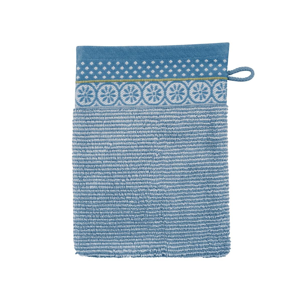 Pip Studio Soft Zellige Bathroom Textiles - Blue Grey