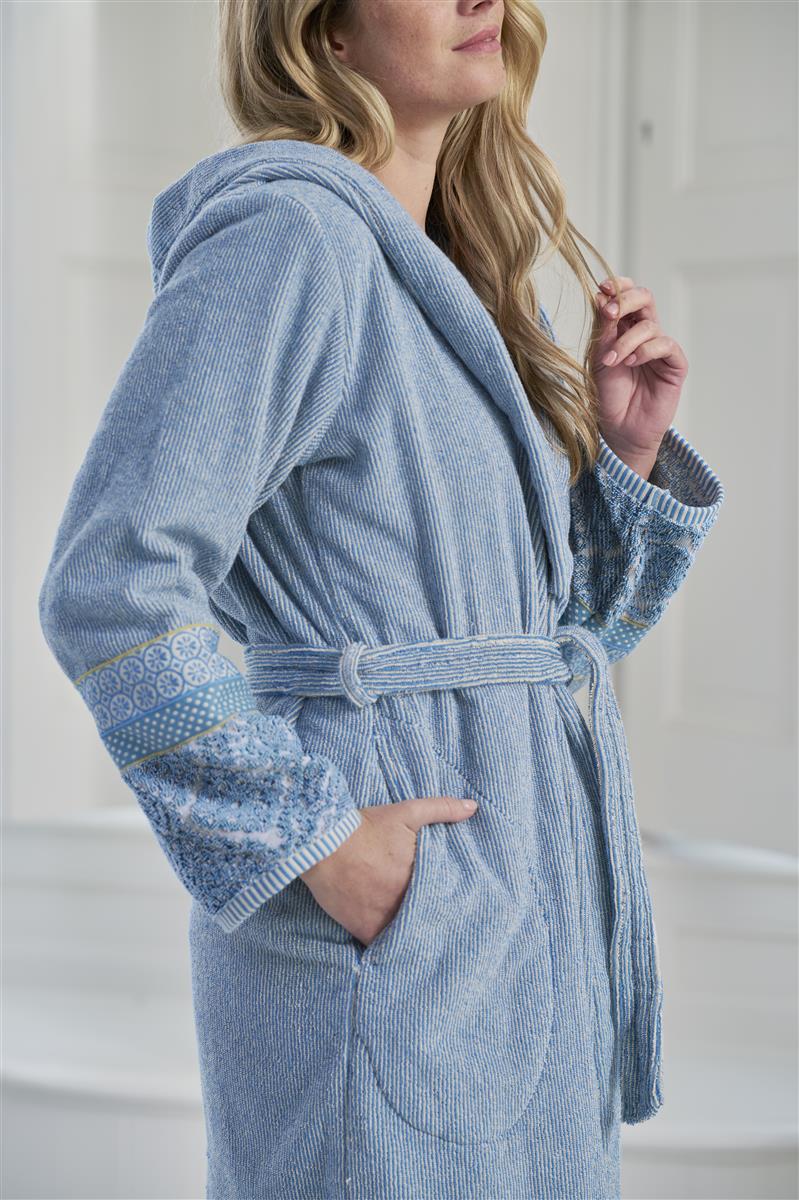 Pip Studio Soft Zellige Bademantel - Blaugrau