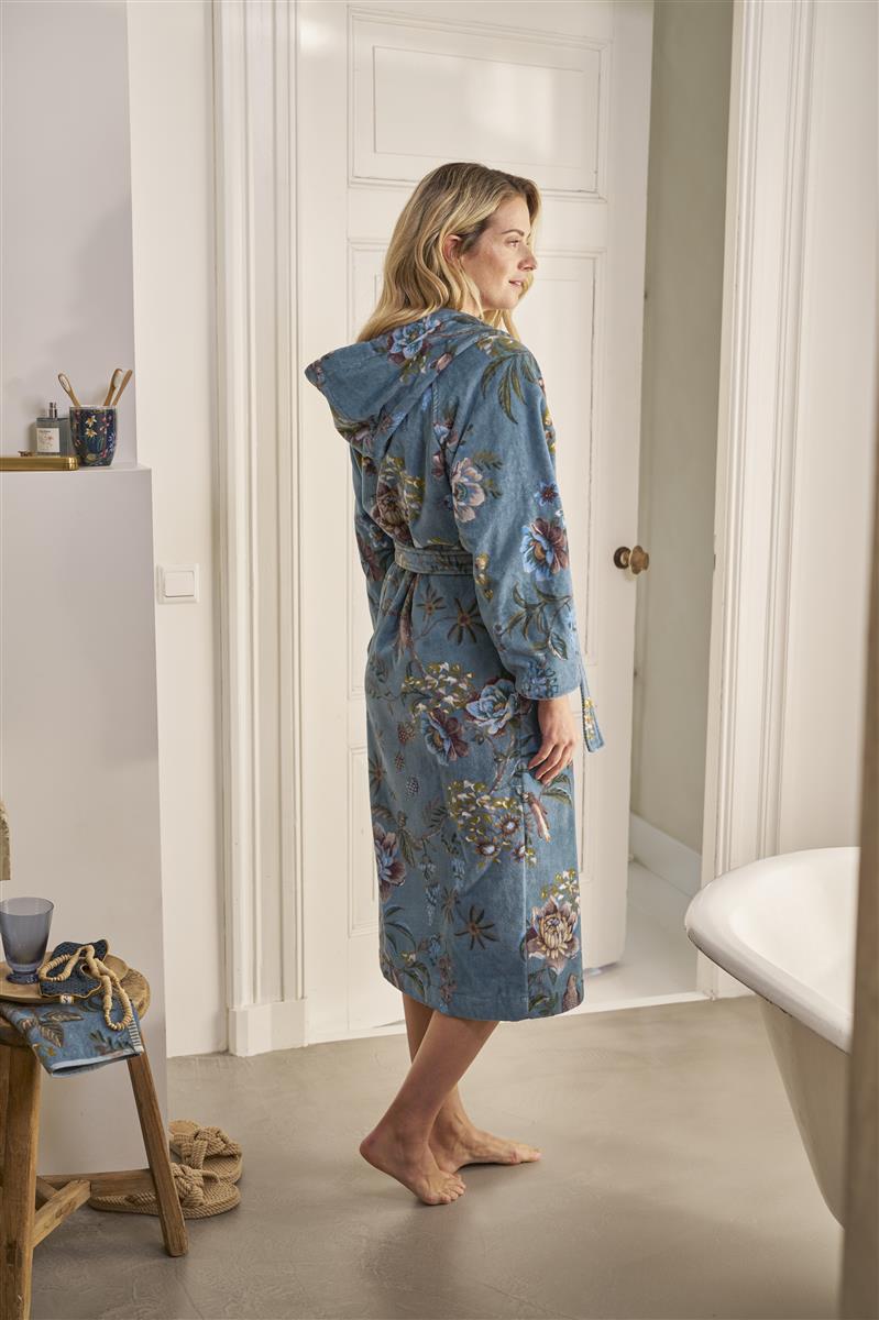 Pip Studio Secret Garden Bademantel - Blau