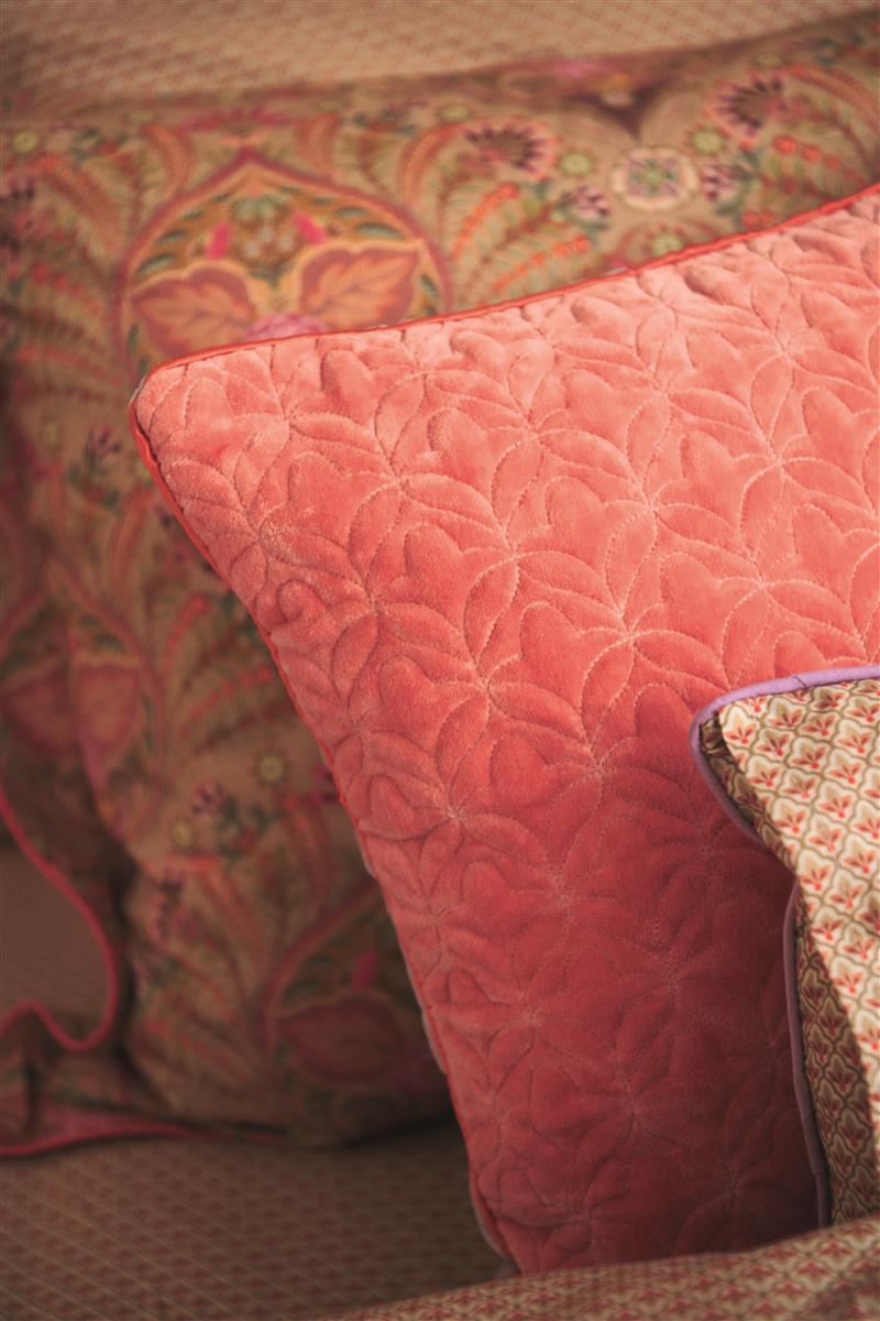 Pip Studio Quilty Dreams Zierkissen - Korallenrot