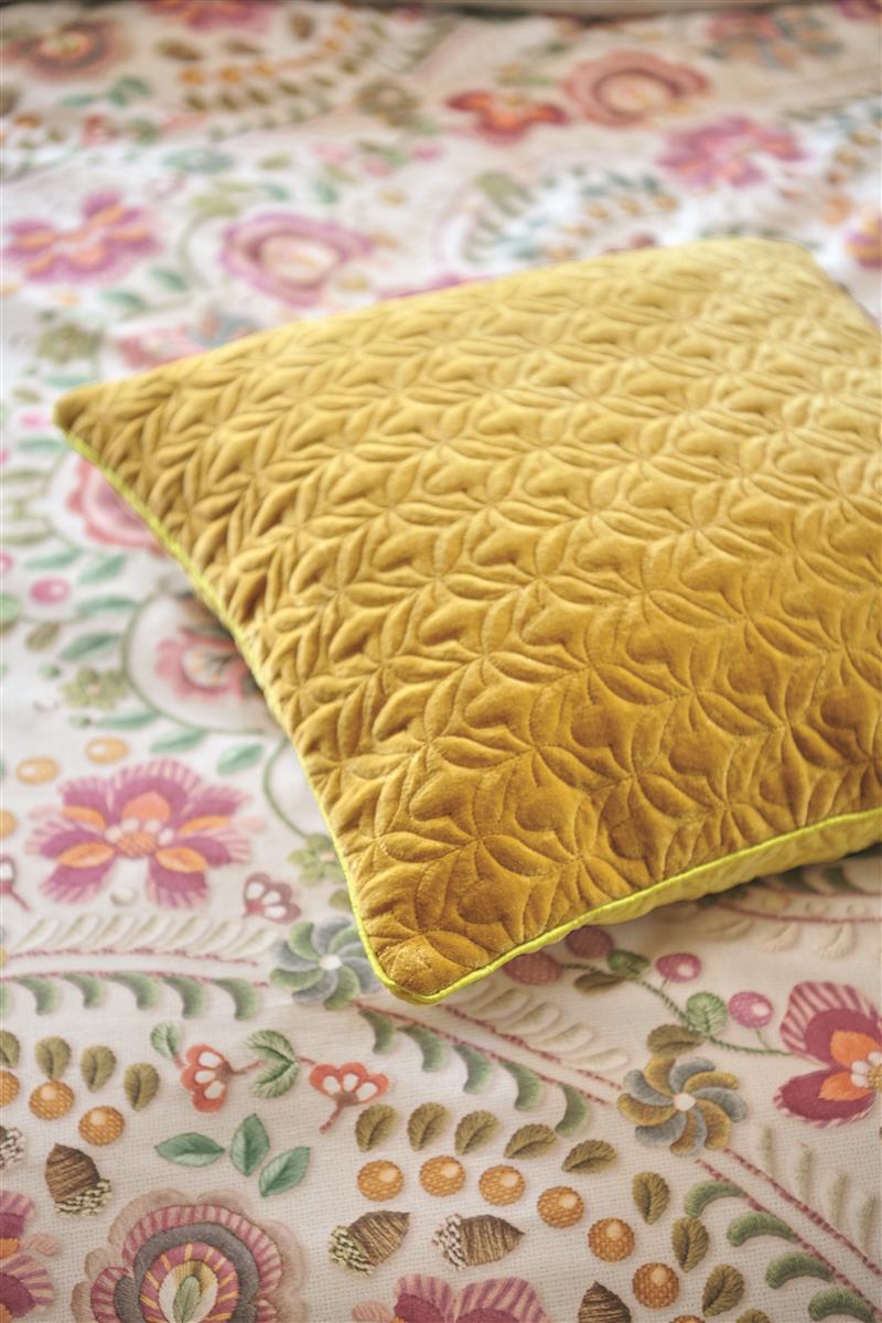 Pip Studio Quilty Dreams Decorative Cushion - Bright Yellow