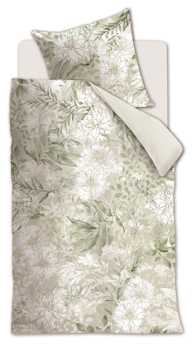 Riviera Maison Lilium Bettwäsche - Graugrün