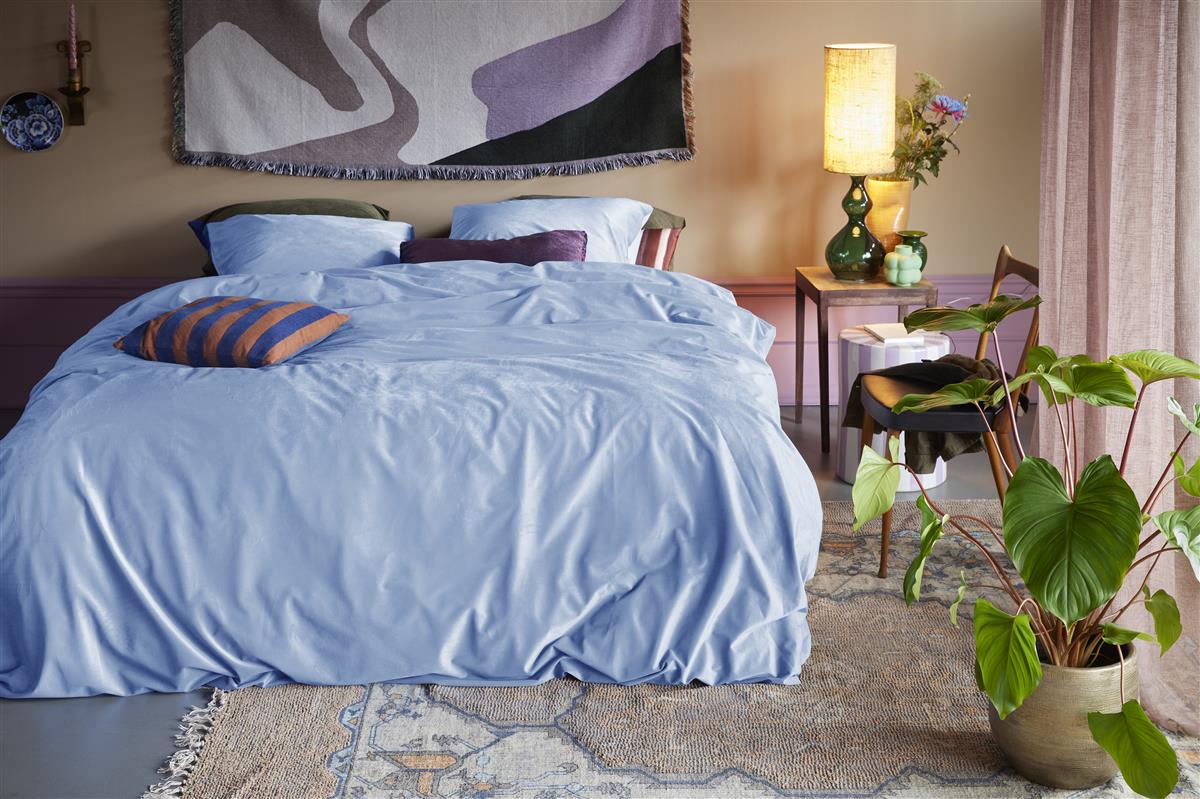 At Home by BeddingHouse Tender Bettwäsche - Mittelblau