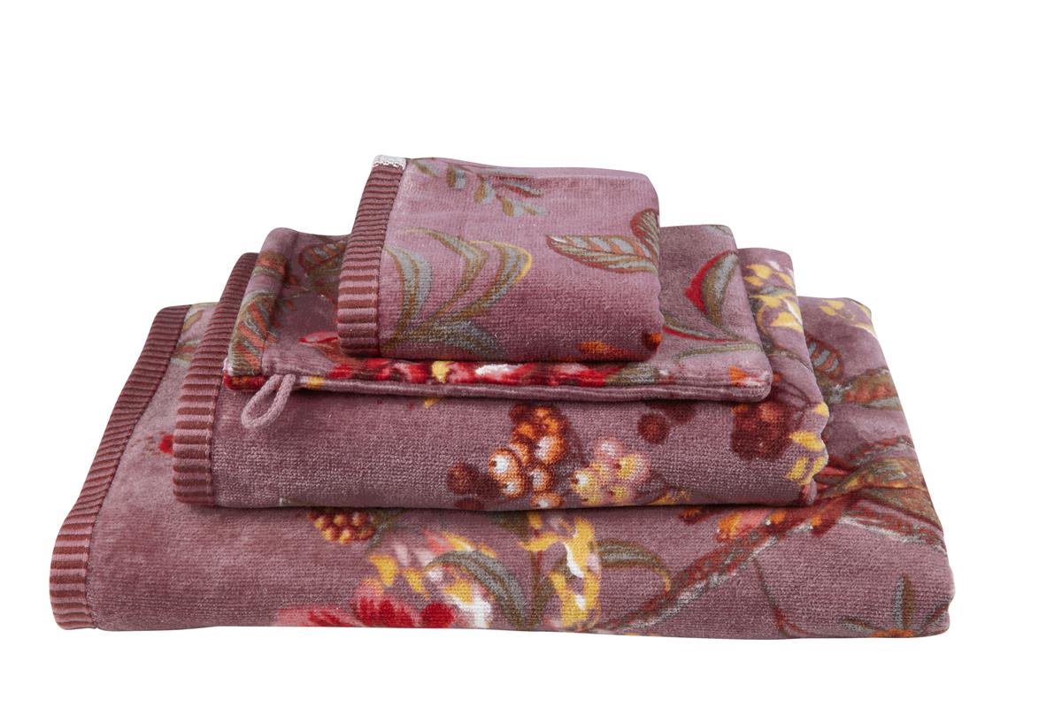 Pip Studio Secret Garden Badtextilien - Hellviolett