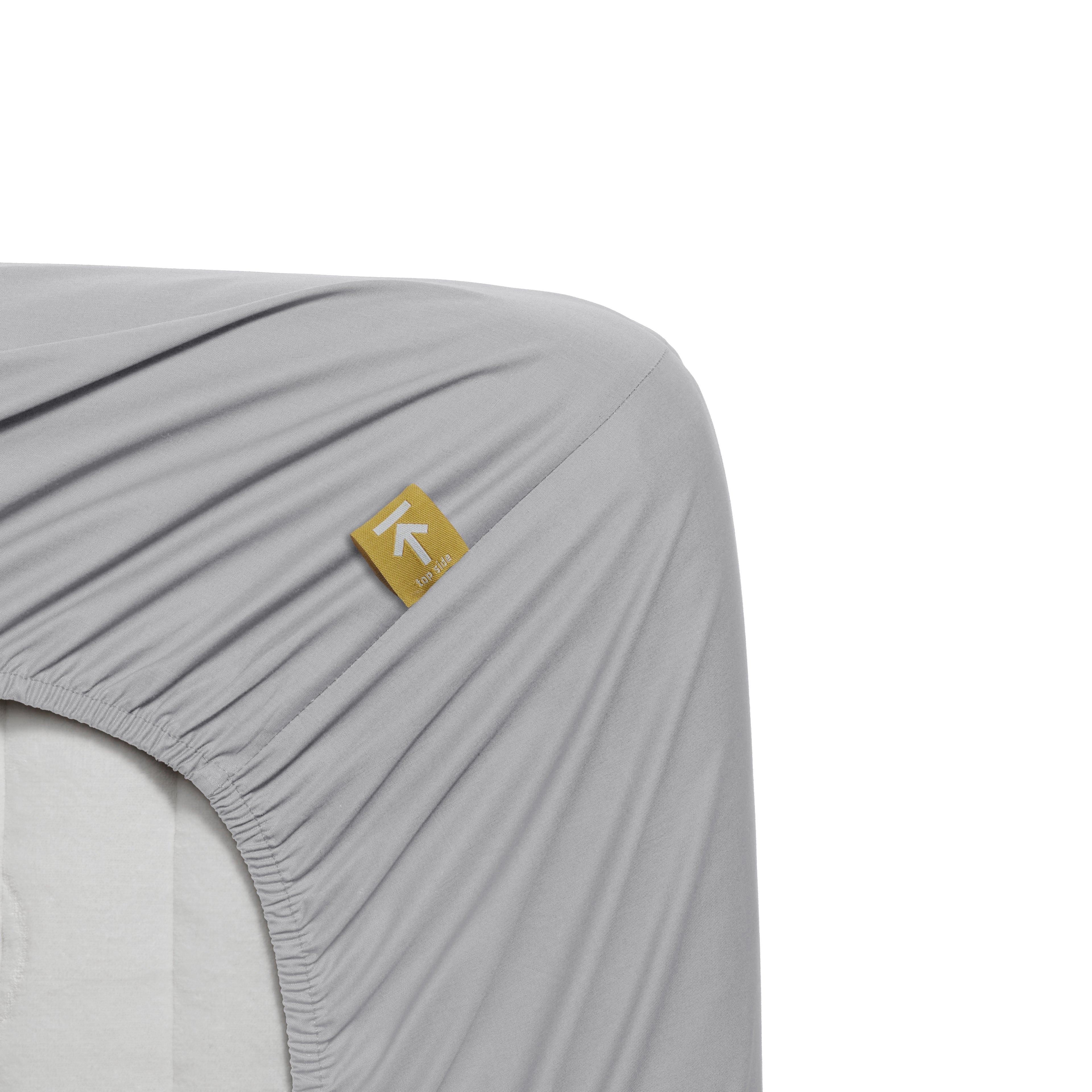 Beddinghouse Topper Spannbettlaken - Perkal Baumwolle - Hellgrau