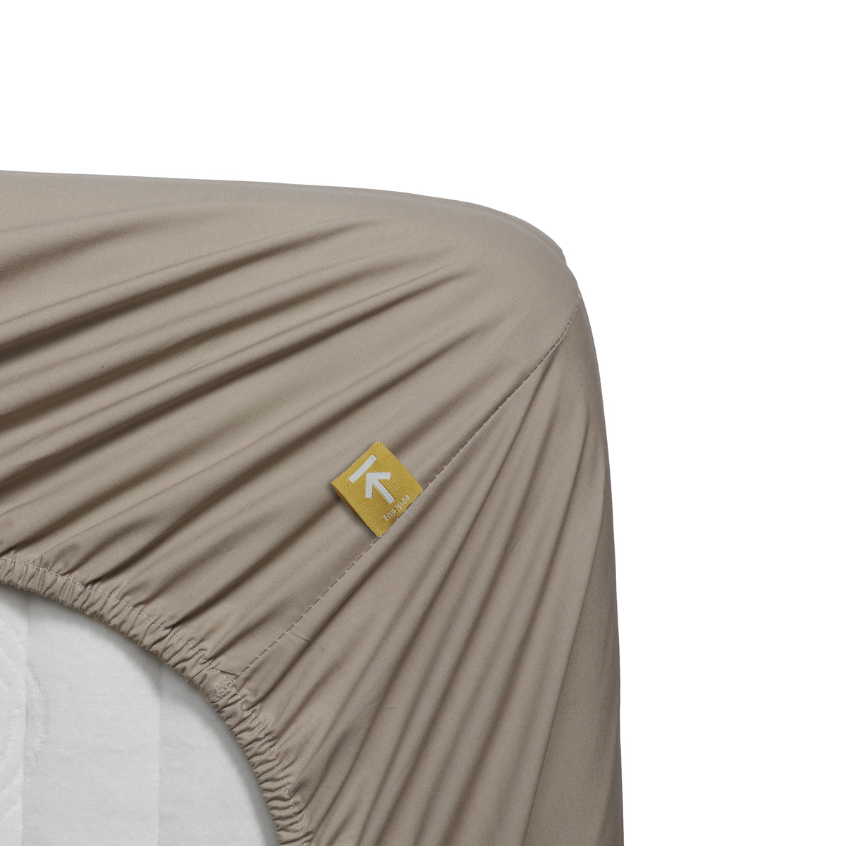 Beddinghouse Topper Spannbettlaken - Perkal Baumwolle - Sand