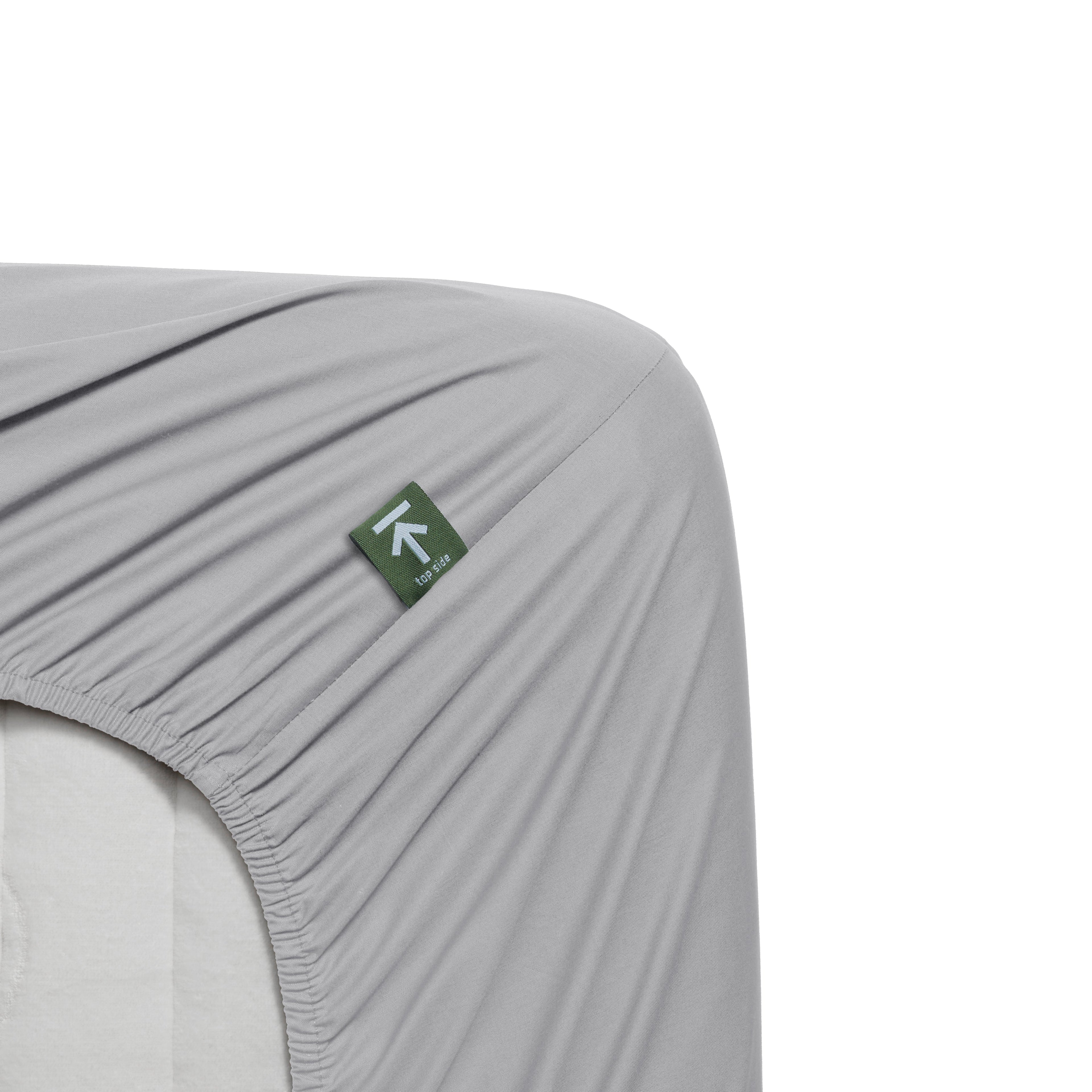 Beddinghouse Topper Spannbettlaken - Perkal Baumwolle - Hellgrau