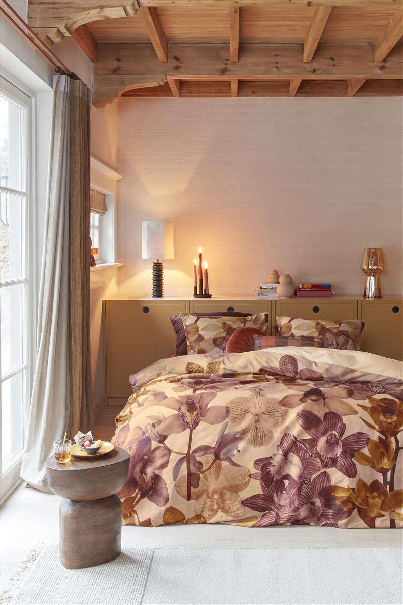 Beddinghouse Orchid bed linen - Terracotta