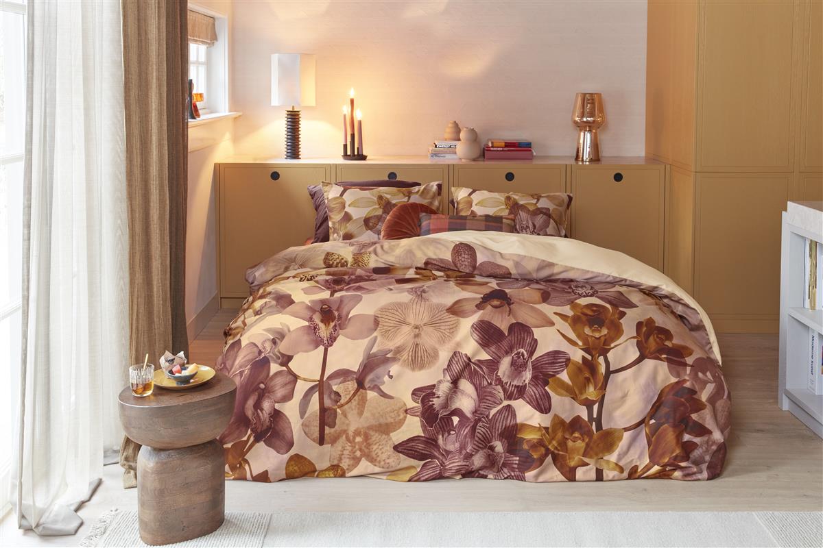 Beddinghouse Orchid bed linen - Terracotta
