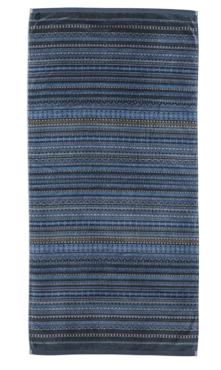Pip Studio Geometric Print Badtextilien - Dunkelblau