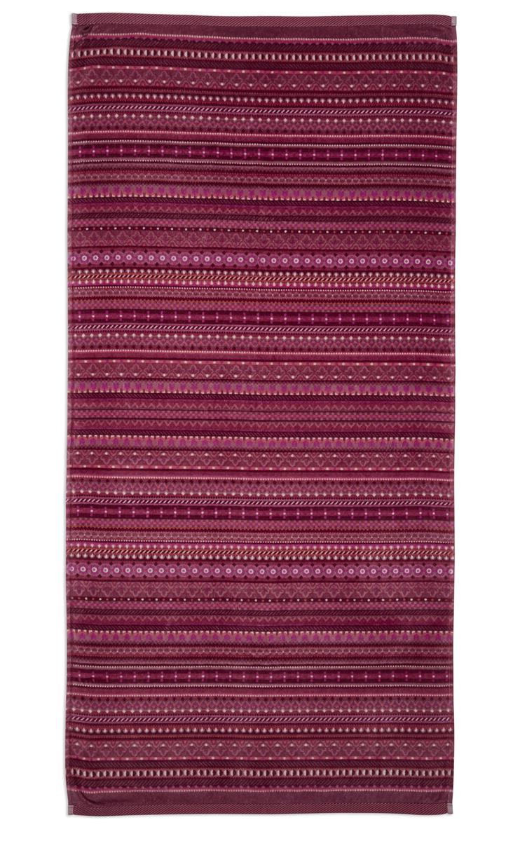 Pip Studio Geometric Print Badtextilien - Dunkeles Rosa