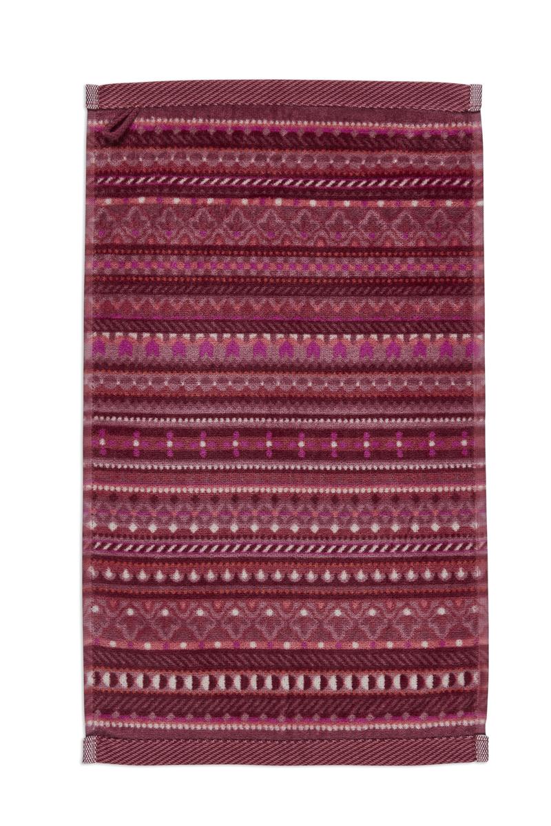 Pip Studio Geometric Print Badtextilien - Dunkeles Rosa