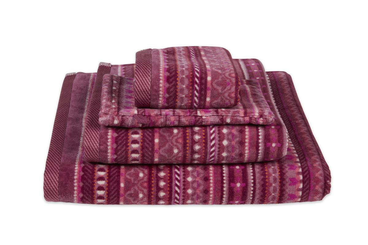 Pip Studio Geometric Print Badtextilien - Dunkeles Rosa