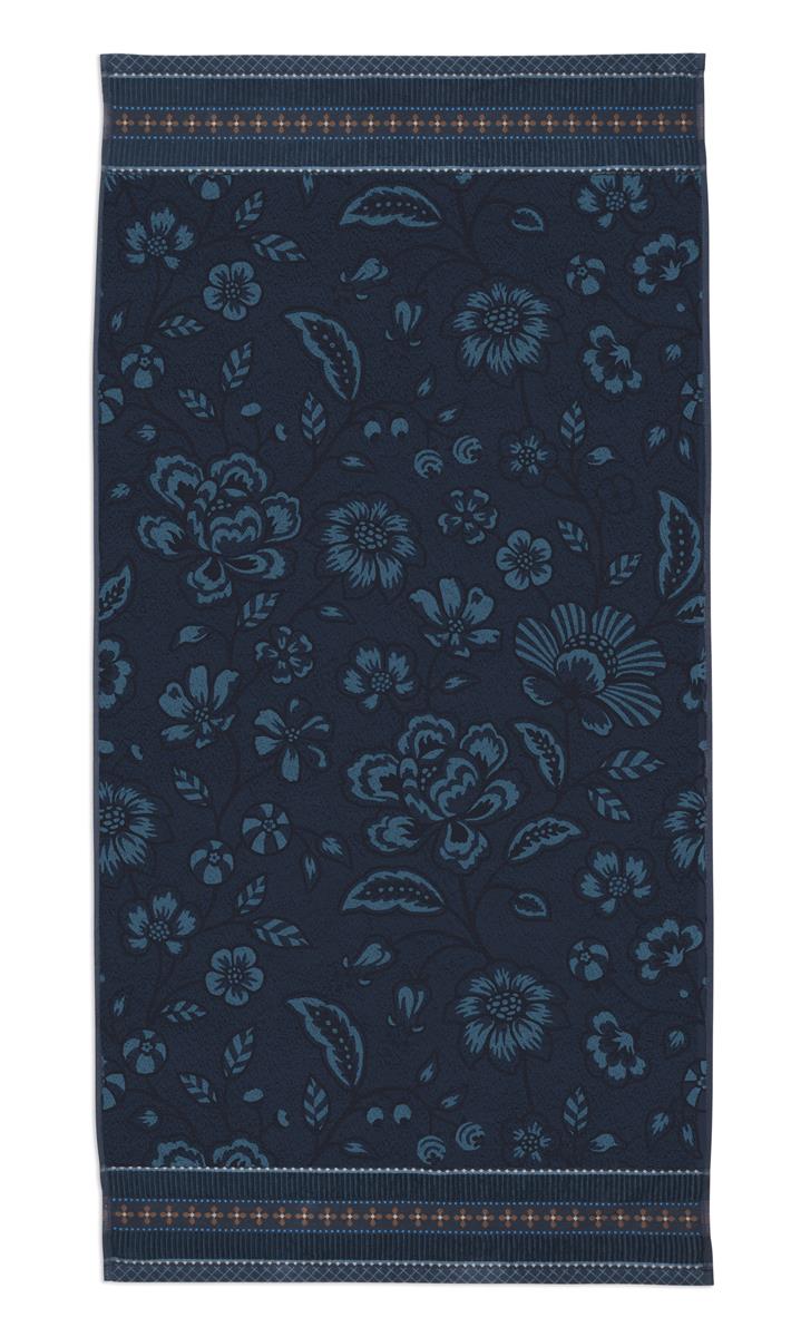 Pip Studio Jasmin Jacquard Badtextilien - Dunkelblau