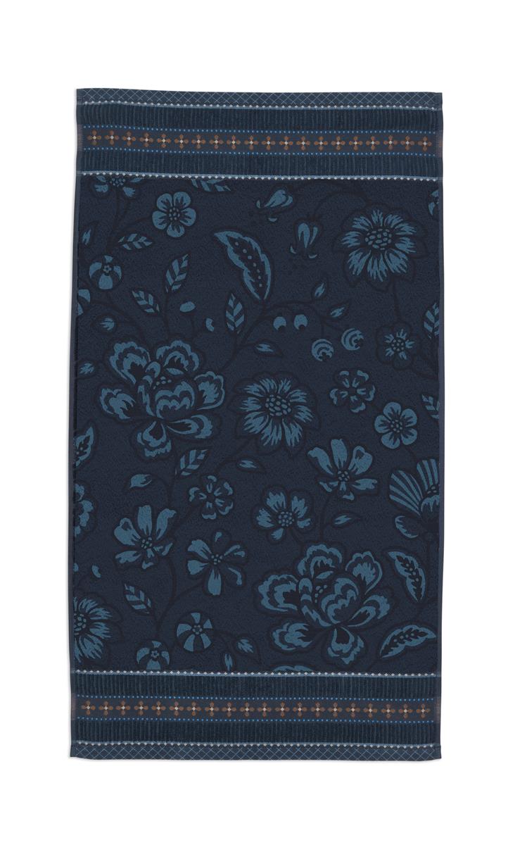 Pip Studio Jasmin Jacquard Badtextilien - Dunkelblau