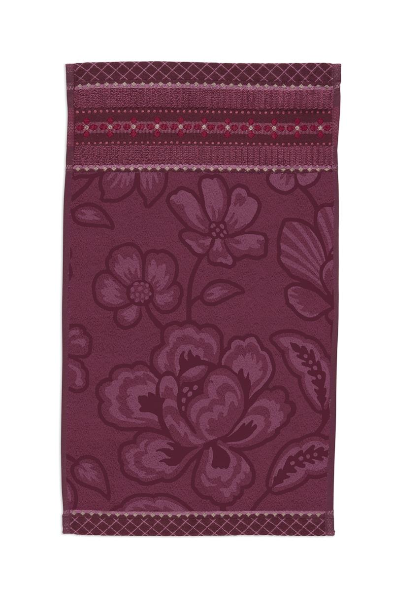 Pip Studio Jasmin Jacquard Badtextilien - Dunkeles Rosa