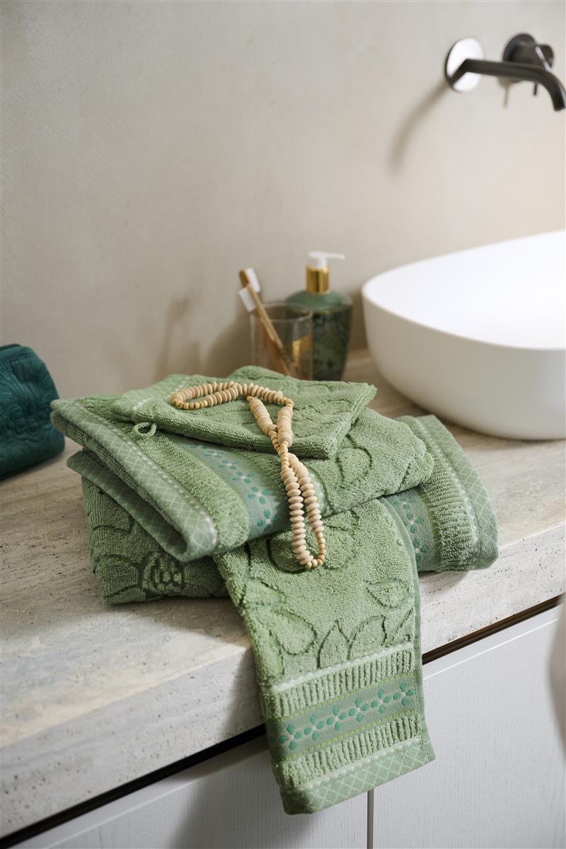 Pip Studio Jasmin Jacquard Badtextilien - Grün