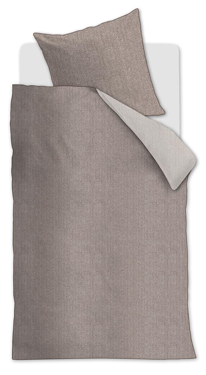 Riviera Maison Chevron Weave Bettwäsche - Braun