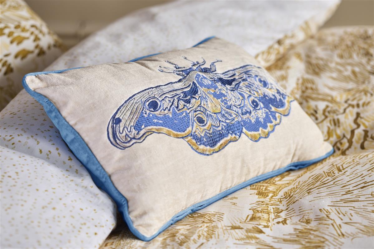 Beddinghouse x Van Gogh Museum Paon de Bonne Nuit Zierkissen - Blau
