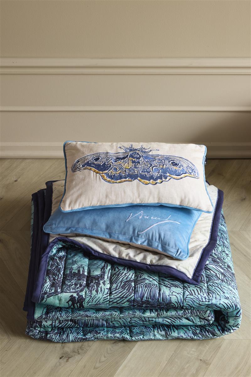 Beddinghouse x Van Gogh Museum Paon de Bonne Nuit Zierkissen - Blau