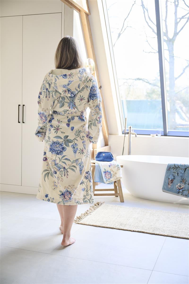 Pip Studio Secret Garden Bademantel - WhiteBlue