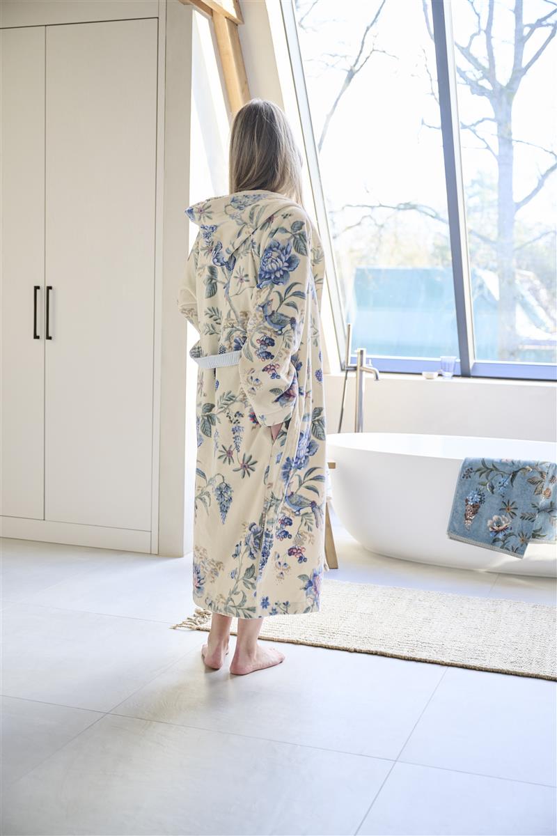 Pip Studio Secret Garden Bademantel - WhiteBlue