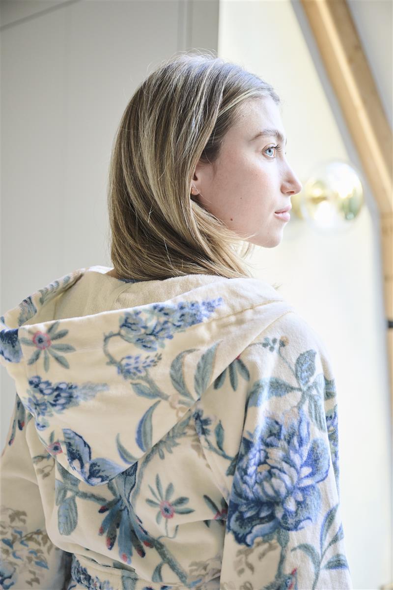 Pip Studio Secret Garden Bademantel - WhiteBlue