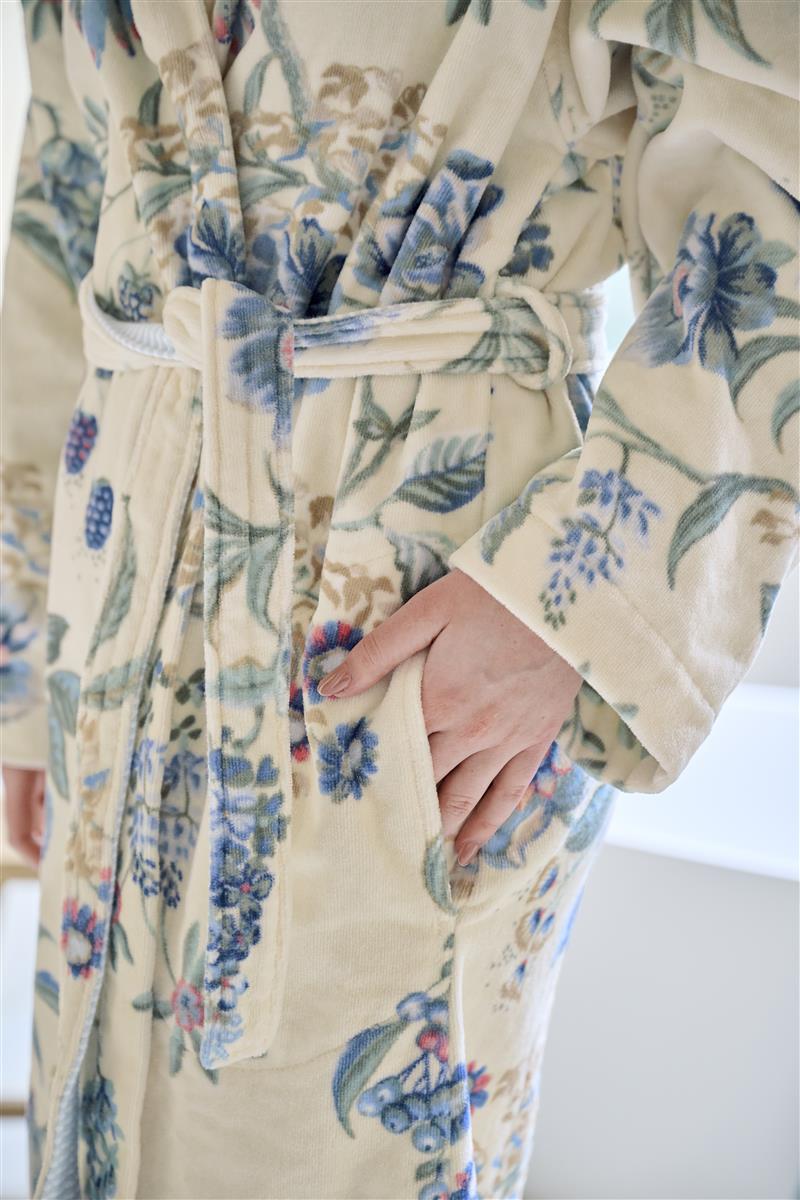 Pip Studio Secret Garden Bademantel - WhiteBlue
