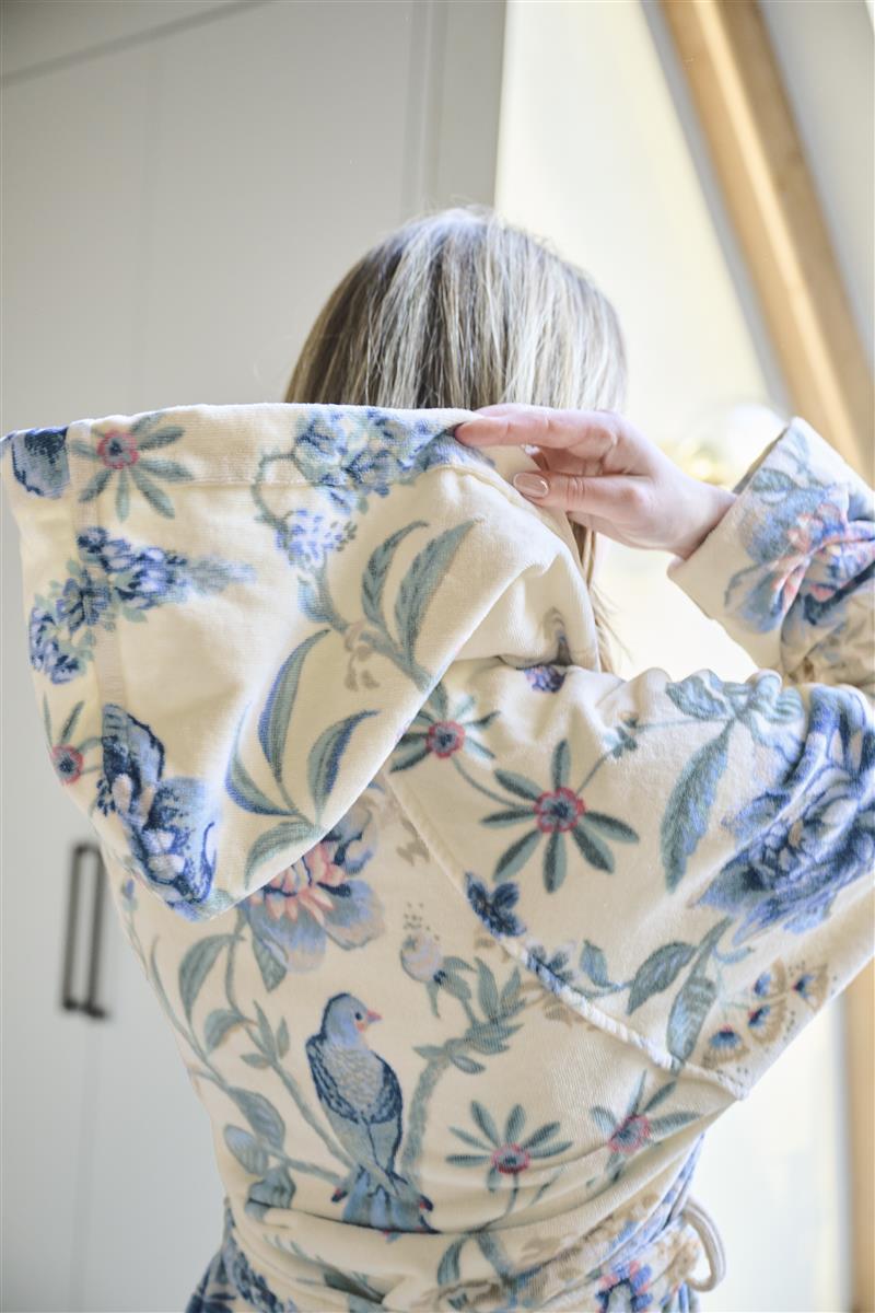 Pip Studio Secret Garden Bademantel - WhiteBlue