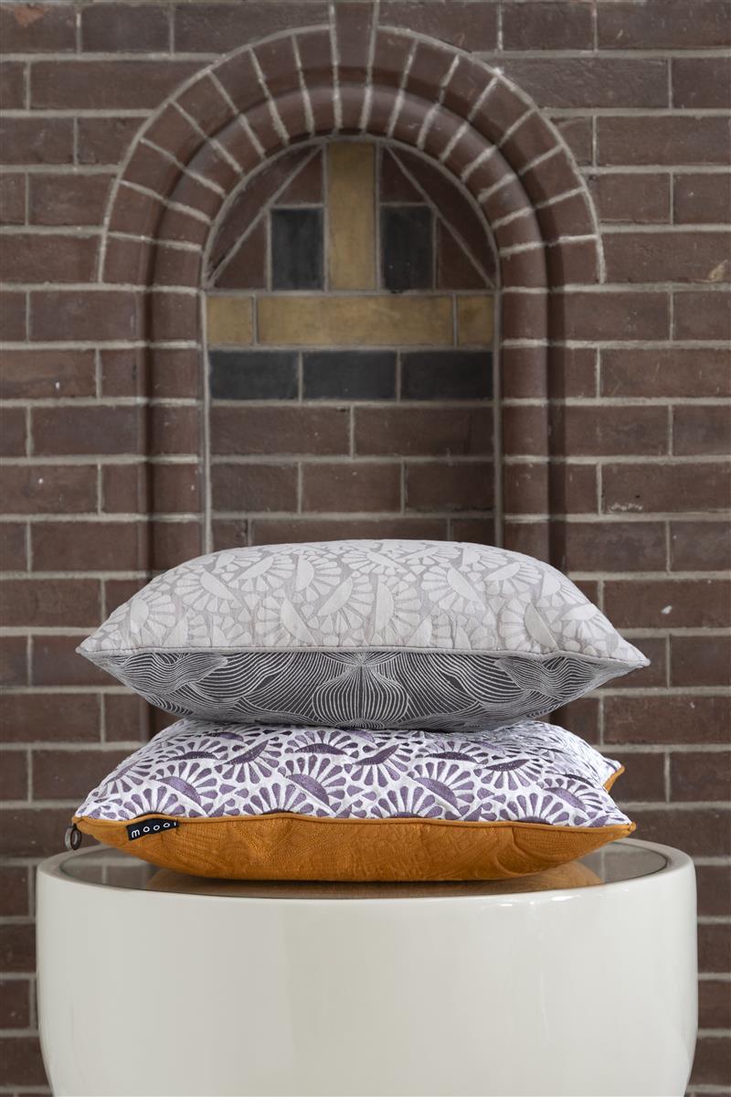 MOOOI Woodblock Beetle Square Zierkissen - Hellviolett