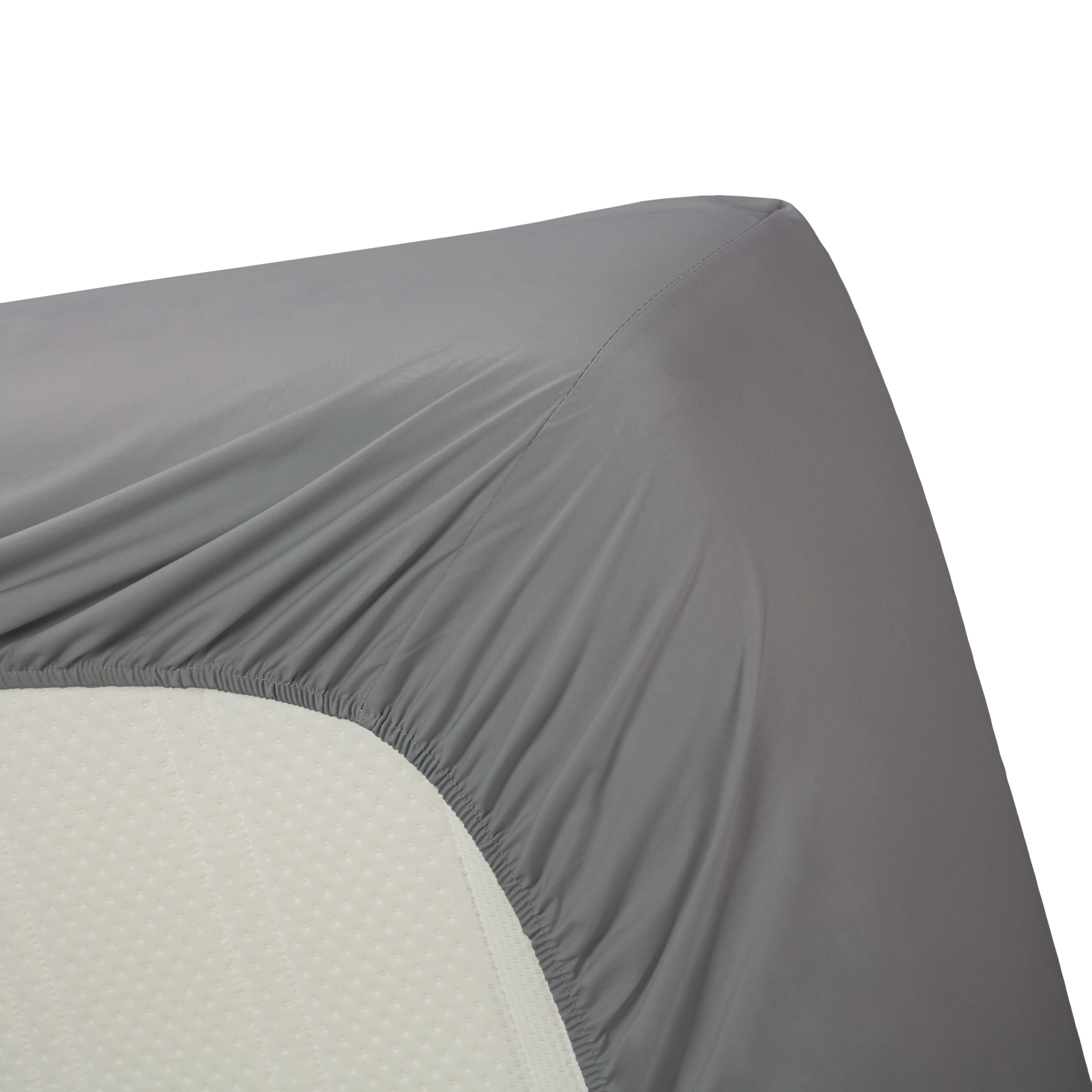 Ambiante Topper Fitted Sheet - Cotton - Grey
