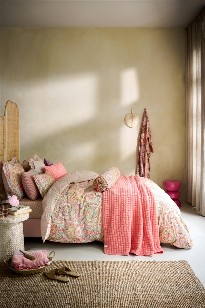 Pip Studio Jabali Flower Bettwäsche - Korallenrot