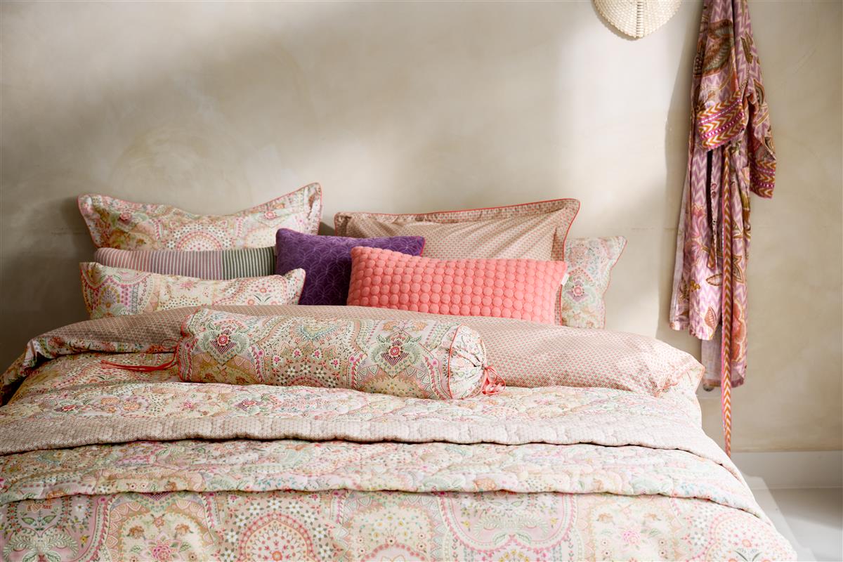 Pip Studio Jabali Flower Bettwäsche - Korallenrot