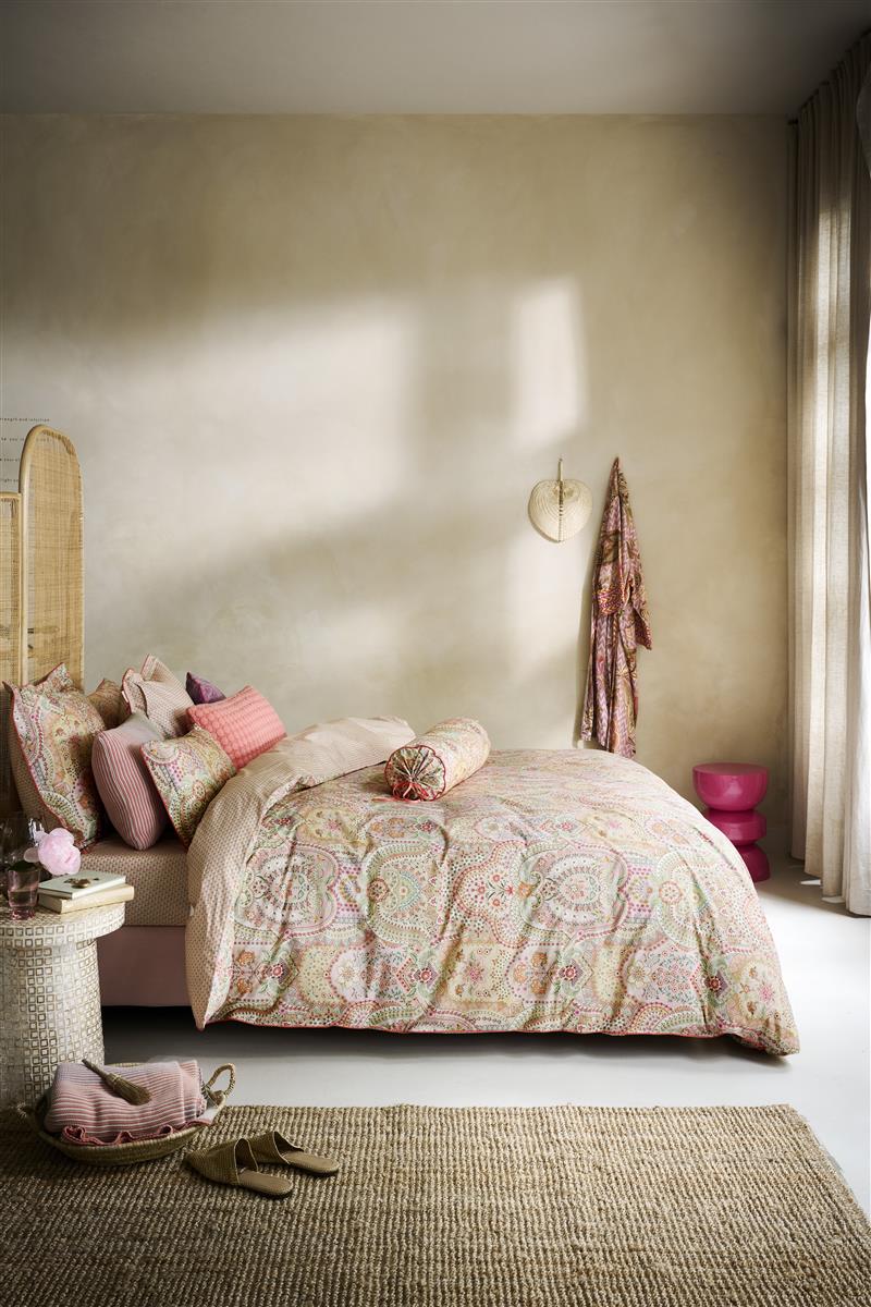 Pip Studio Jabali Flower Bettwäsche - Korallenrot