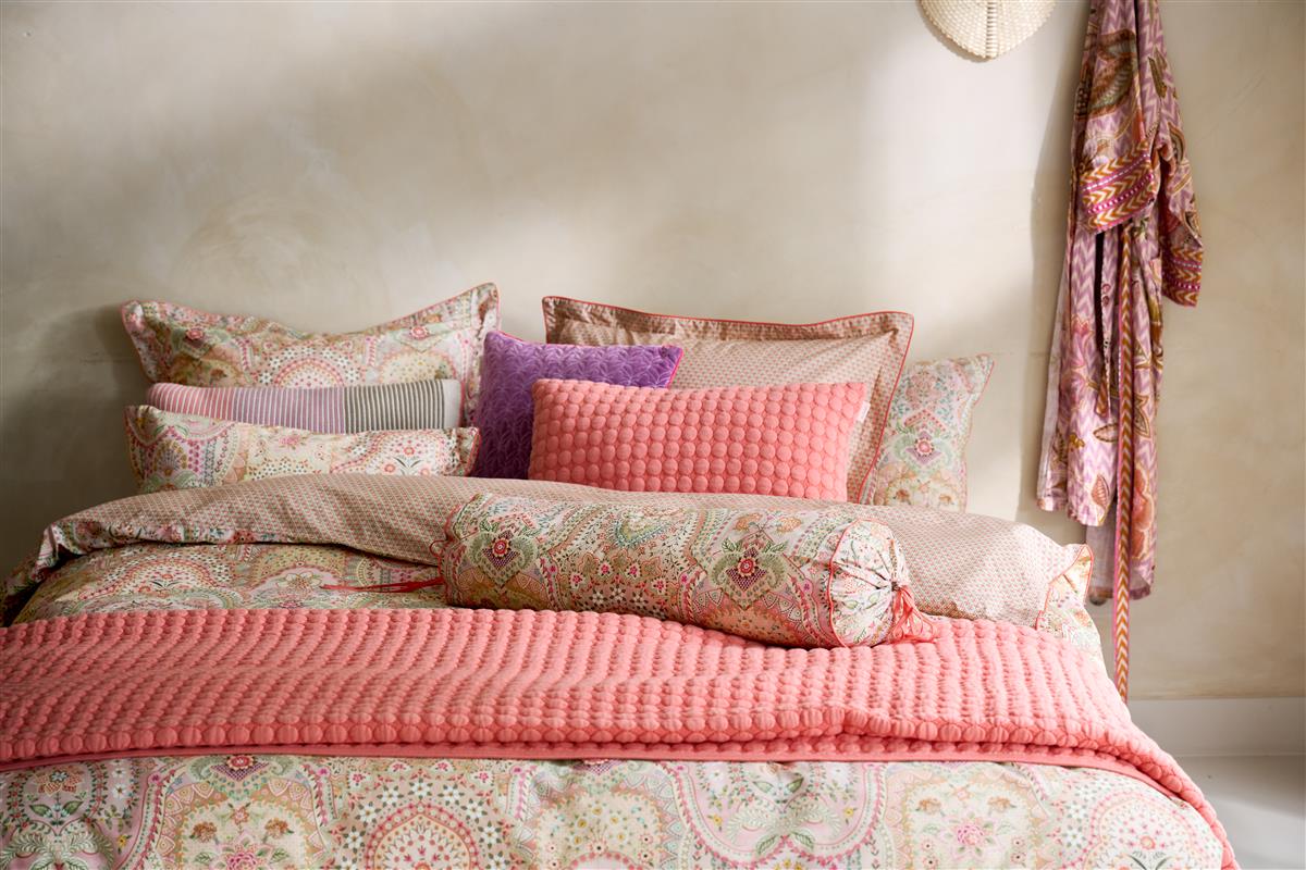 Pip Studio Jabali Flower Bettwäsche - Korallenrot