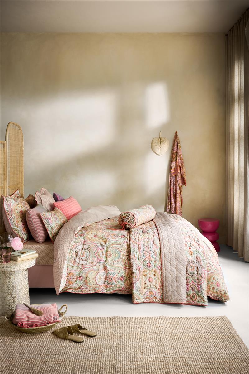 Pip Studio Jabali Flower Bettwäsche - Korallenrot