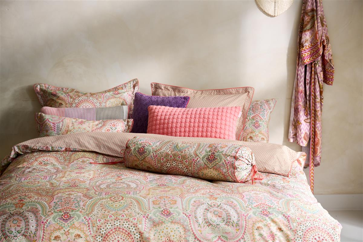 Pip Studio Jabali Flower Bettwäsche - Korallenrot